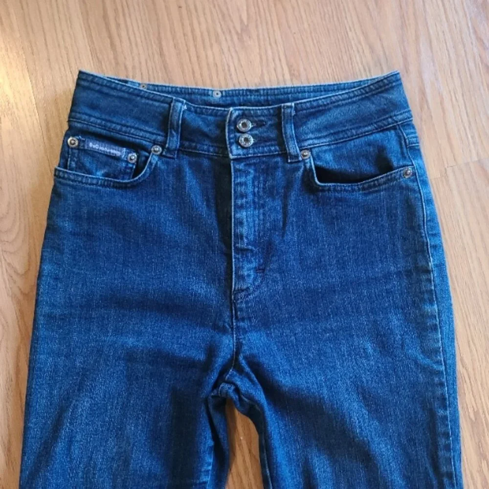 DOLCE & GABBANA STRETCH SKINNY JEANS ZIP ANKLE HIGH RISE LEATHER LOGO PATCH 38 - Picture 3 of 11